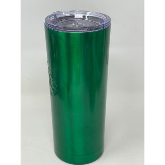 Starbucks Holiday 2020 Green Emerald 24oz Cold Cup Tumbler Marble Wave ~ READ - Picture 5 of 12